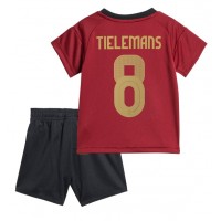 Fotbalové Dres Belgie Youri Tielemans #8 Dětské Domácí ME 2024 Krátký Rukáv (+ trenýrky)